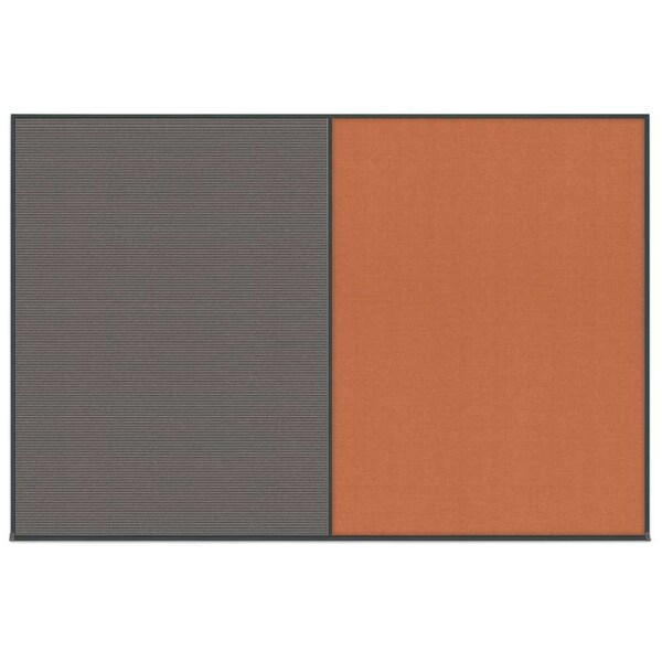 Enclosed Corkboard, 1 Door, 72"x36", 4" Fra